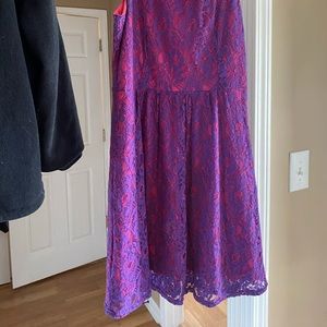 Women’s purple and pink dress